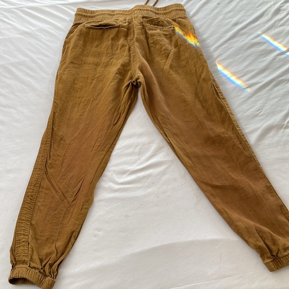 Athleta Cabo Linen Joggers Women's Size 8 Brown Athleisure Casual Pants - Picture 6 of 6